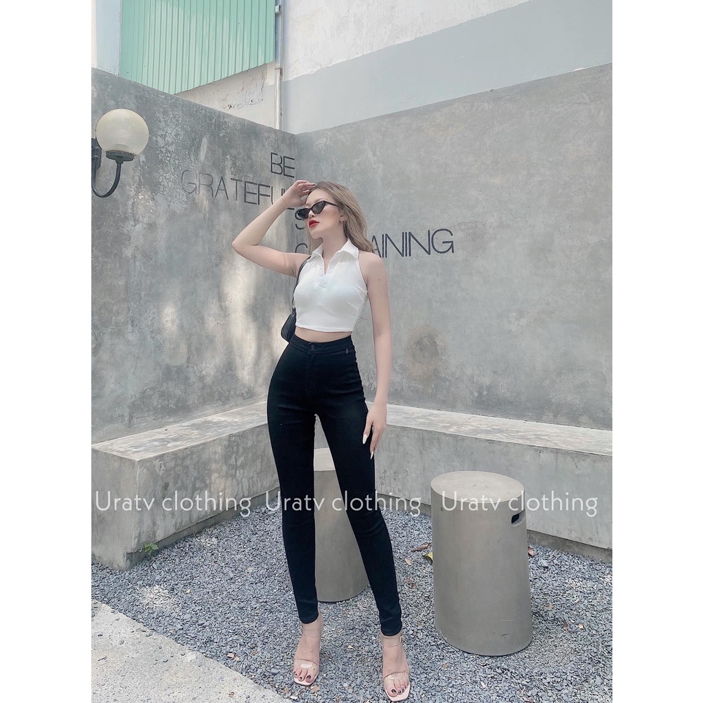 [FREESHIP-ẢNH THẬT] Áo croptop polo hở lưng
