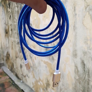 Dây sạc dù cao cấp 3m cho iphone, ipad, ipod