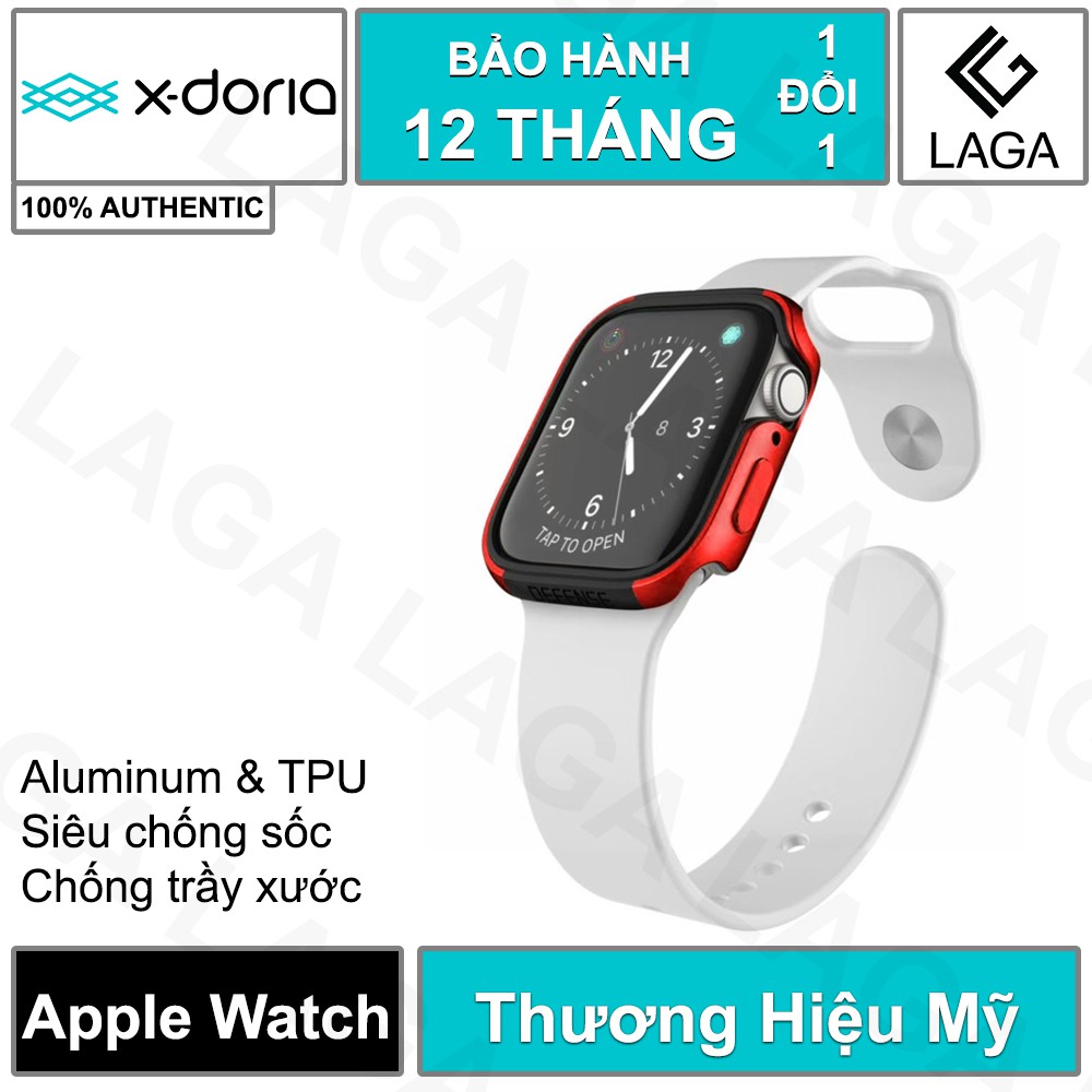 Ốp Vỏ Apple Watch 44mm / 40mm X-Doria Defense Edge Series 6/5/4/SE