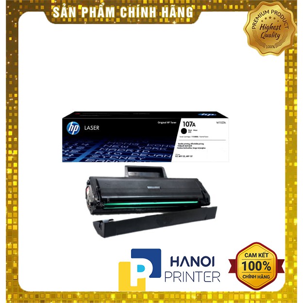 Hộp mực HP 107A  (W1107A) chính hãng dùng cho máy in HP 107A, 107W , 135A ,135W