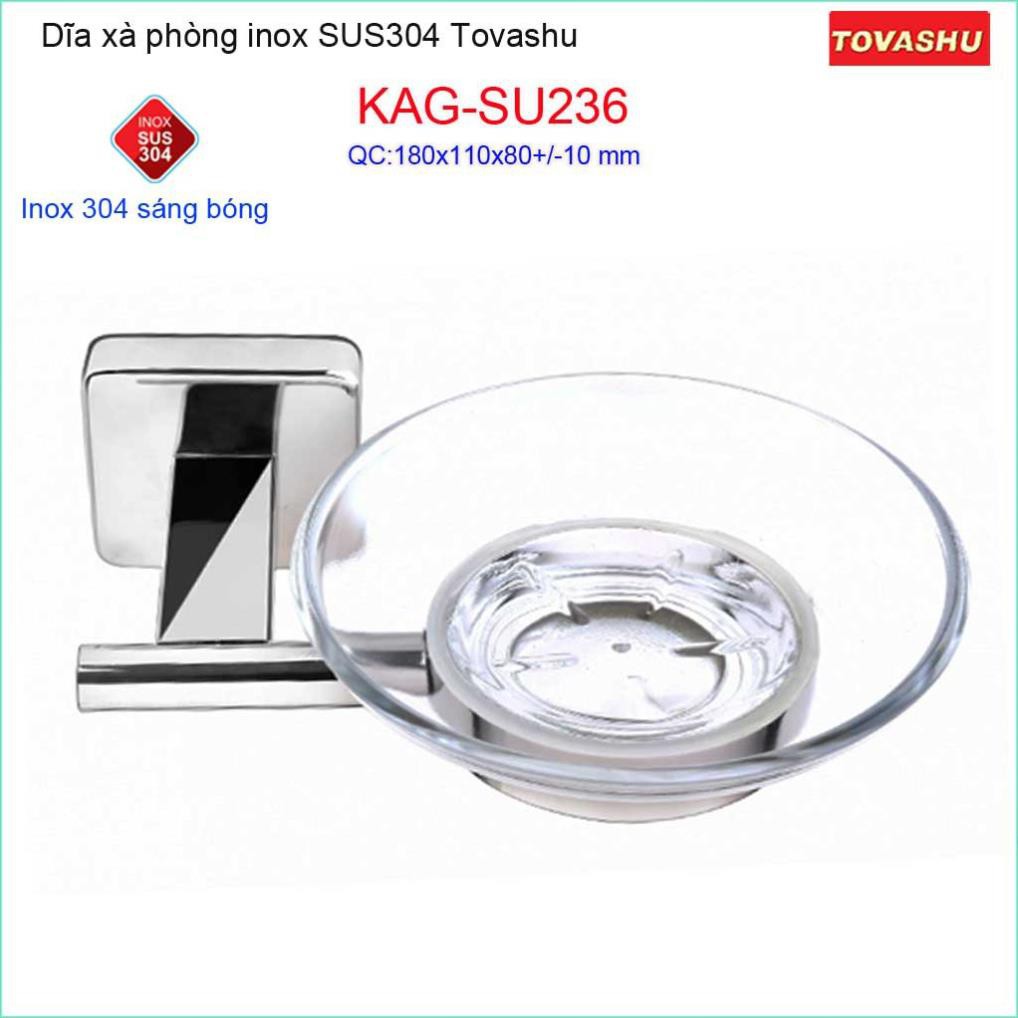 Dĩa đựng xà phòng, giá để xà bông, kệ xà bông Tovashu KAG-304SU236