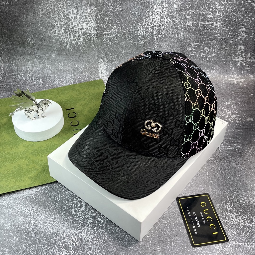 NÓN MŨ LƯỠI TRAI SNAPBACK LOGO GUCCI ĐÍNH ĐÁ PHA LƯỚI VON 7 MÀU CỰC ĐẸP VÀ PHONG CÁCH