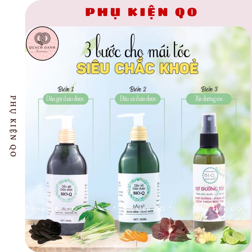 Dầu gội xả , bồ kết, bưởi, thảo dược cô đặc giúp sạch gàu, giảm gãy rụng tóc - 300ml