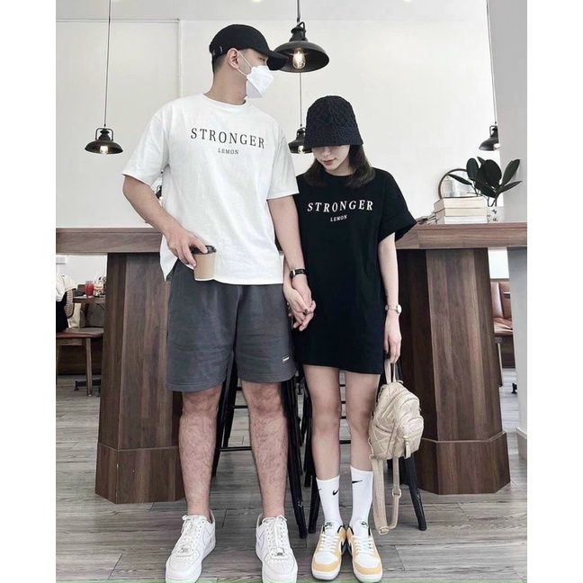 ÁO THUN TAY LỠ COTTON STRONGER FORM UNISEX NAM NỮ (kèm ảnh thật)