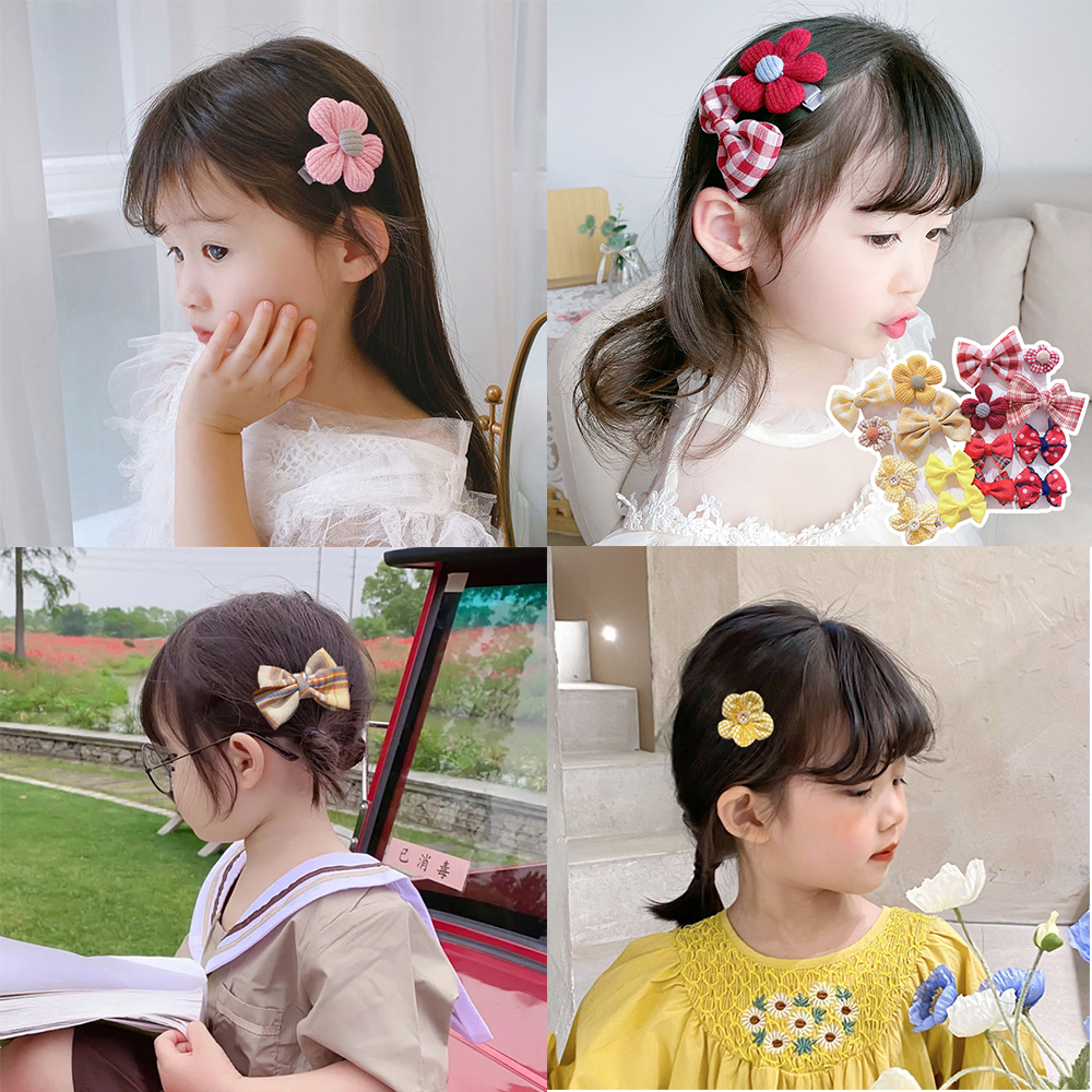 iF YOU Set 8 Kẹp Tóc Xinh Xắn Dành Cho Bé Gái