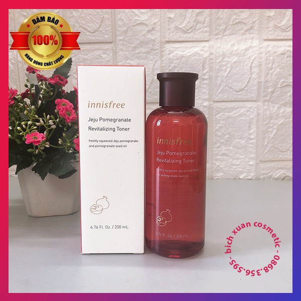 Nước hoa hồng Lựu Đỏ Innisfree Dưỡng Trắng Da Chống Lão Hóa