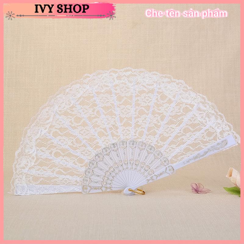 Quạt Ren Cosplay Sexy, Phụ Kiện Chụp Ảnh Cosplay Cổ Trang - Ivyshop | BigBuy360 - bigbuy360.vn