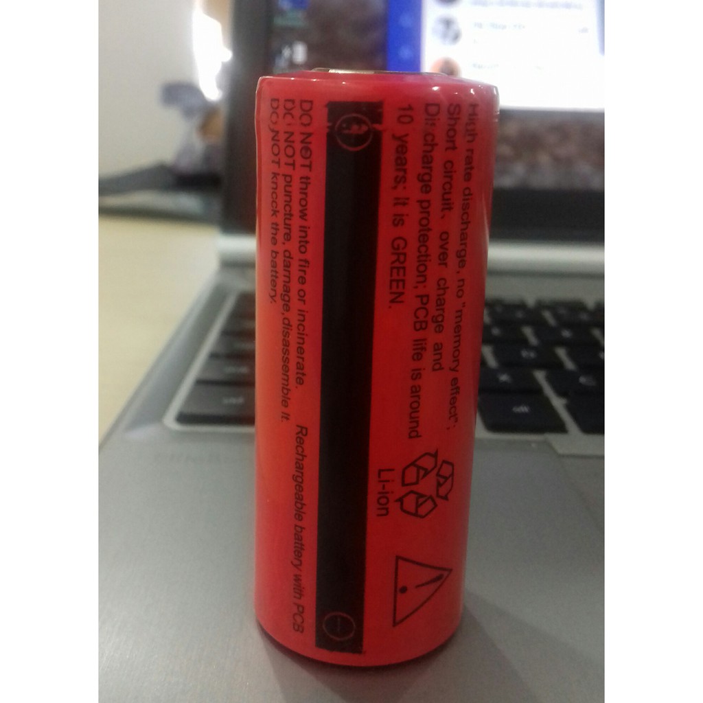 Pin sạc dung lượng cao 26650 3.7V 6800mAh