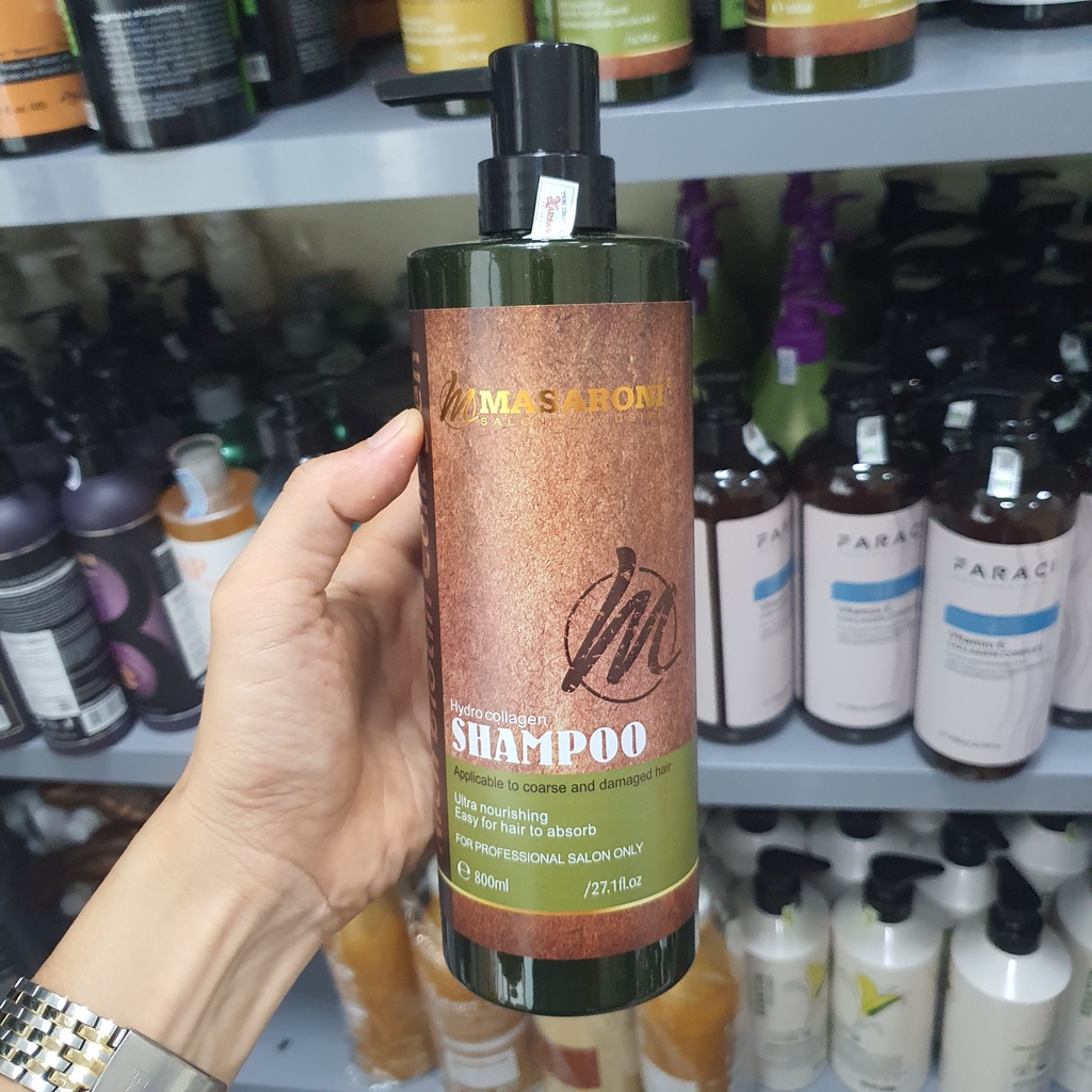 DÂÙ GỘI VÀ XẢ MASARONI RICH BIOTIN COLLAGEN SIÊU MỀM MƯỢT TÓC HƯƠNG THƠM QUÝ PHÁI CẶP 500ml - 800ML HÀNG HIỆU CHÍNH HÃNG