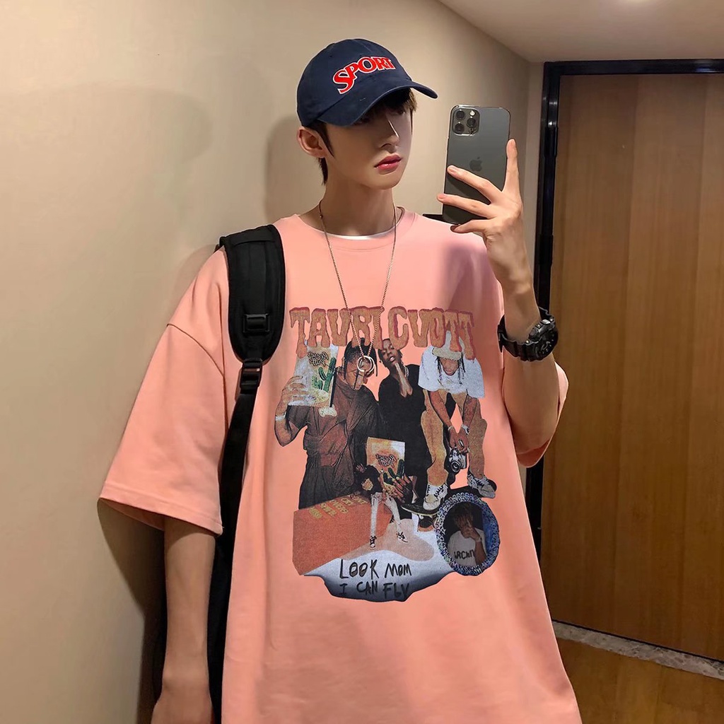 Áo Thun Tay Ngắn Thiết Kế Mới Mùa Hè Phong Cách Hip hop Đường Phố Mỹ Cho Unisex