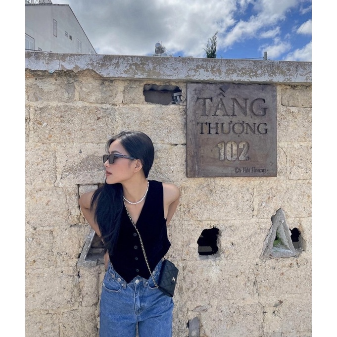 Áo CropTop Gile Nhung