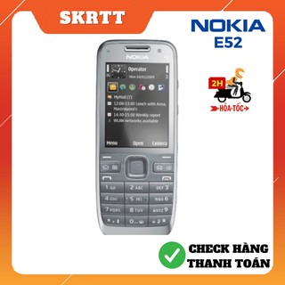 Điện thoại nokia e52 chính hãng bảo hành 12 tháng nắp lưng nhôm có 3g wifi