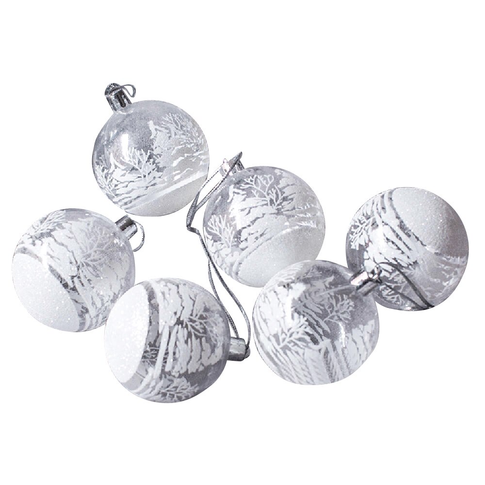 Set 6 Trái Châu Bằng Nhựa Nhiều Màu Sắc Trang Trí Cây Thông Noel