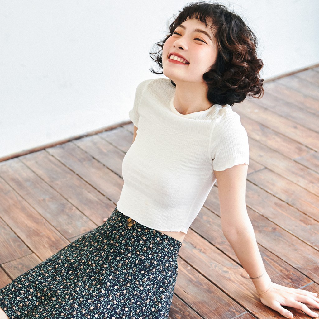 BLEUBIRD Áo Crop Top thun xốp CRISP CROPTOP