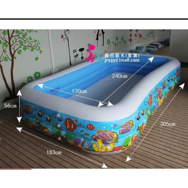 BỂ BƠI PHAO CỠ LỚN 3 TẦNG * 3,05 MÉT - CHO CẢ GIA ĐÌNH