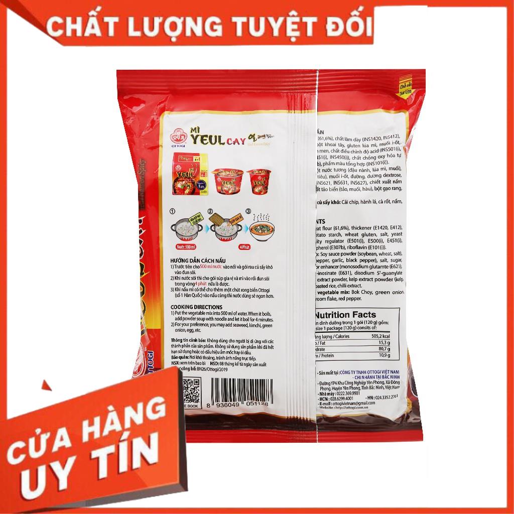 New - Thùng 20 gói mì Yeul cay Ottogi 120g x20 - Siêu hot.