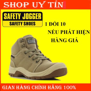 [HÀNG CHINHS HÃNG] Giày Bảo Hộ Lao Động Safety Jogger Desert 011, Da Chất Lượng Cao, Đế PU, Chống Đâm Xuyên, Va Đập