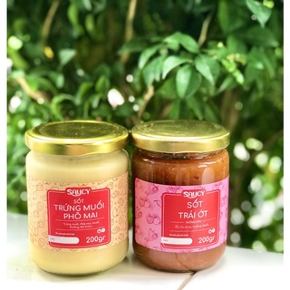 Combo sốt Trứng Muối Phô Mai Saucy 200gr + Tương Ớt Saucy 200gr