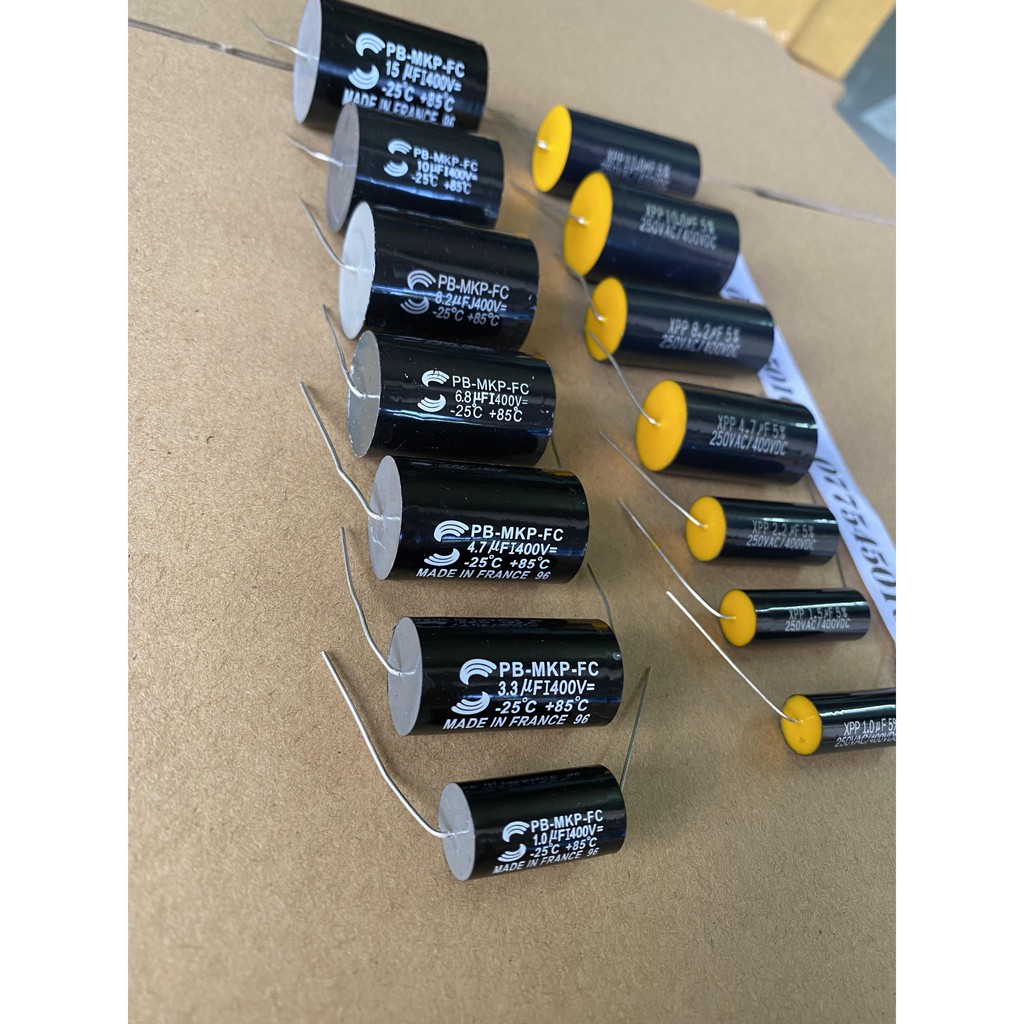 Tụ phân tần loa các loại 1uf đến 15uf MKP XPP - GIÁ 1 con