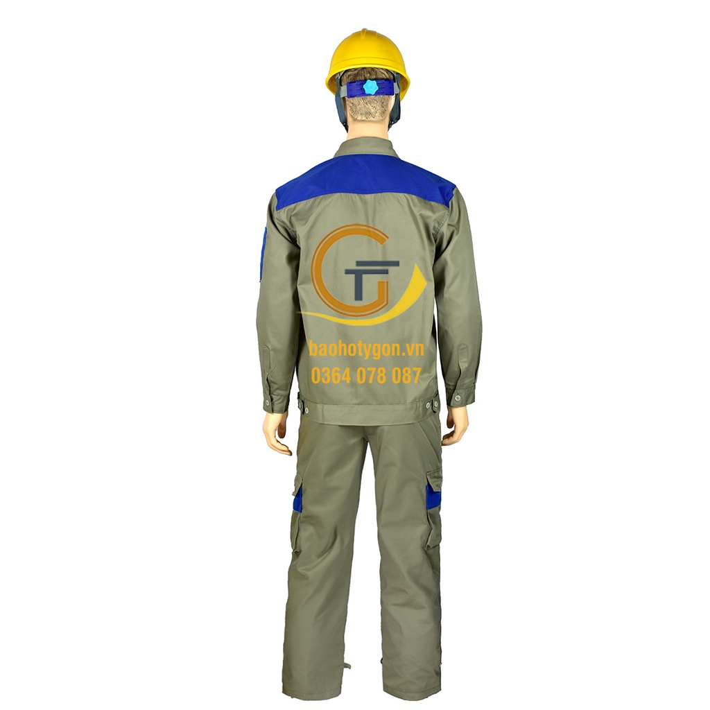 BỘ QUẦN ÁO PHỐI MÀU XÁM ĐẬM PHỐI XANH DƯƠNG CAO CẤP