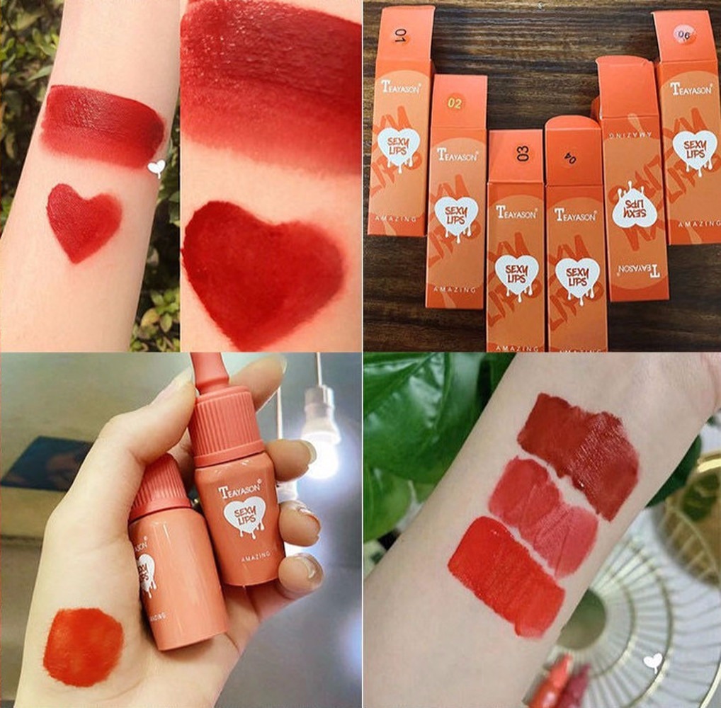 Son Môi Teayason 6 Màu Tùy Chọn Lâu Trôi Cao Cấp Để Làm Đẹp