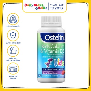 Viên Ostelin Kids Calcium bổ sung Canxi và Vitamin D3 cho bé hủ 90 viên