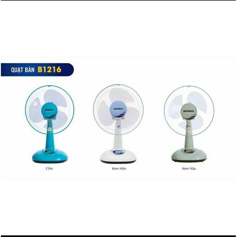 Quạt Bàn SENKO B1216 Bảo Hành 24 Tháng - Yoboshop