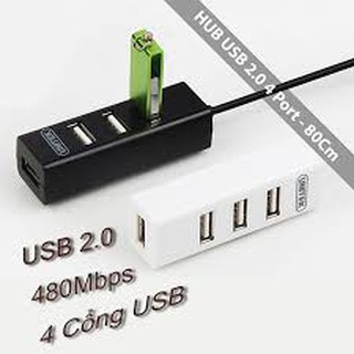 Hub USB 2.0 UNITEK 1 Ra 4 Cổng - Dây Dài 80cm UNITEK Y-2140 - Chính Hãng 100%