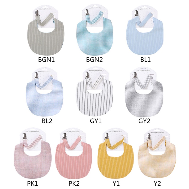 Yếm Ăn Cotton Hai Mặt Mềm Mại Thoải Mái Có Thể Tháo Rời Cho Bé Trai Và Gái