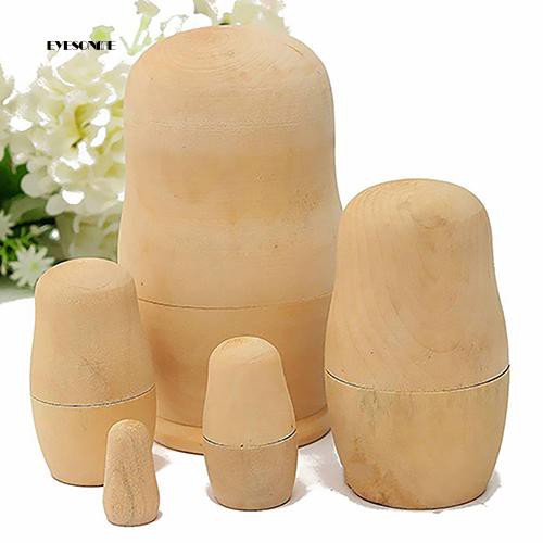 Set 5 búp bê Matryoshka bằng gỗ tự sơn