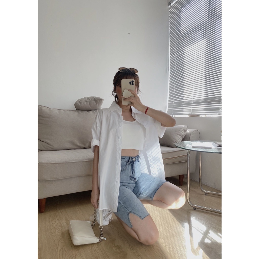 Quần short jeans ngố đùi Q-3535