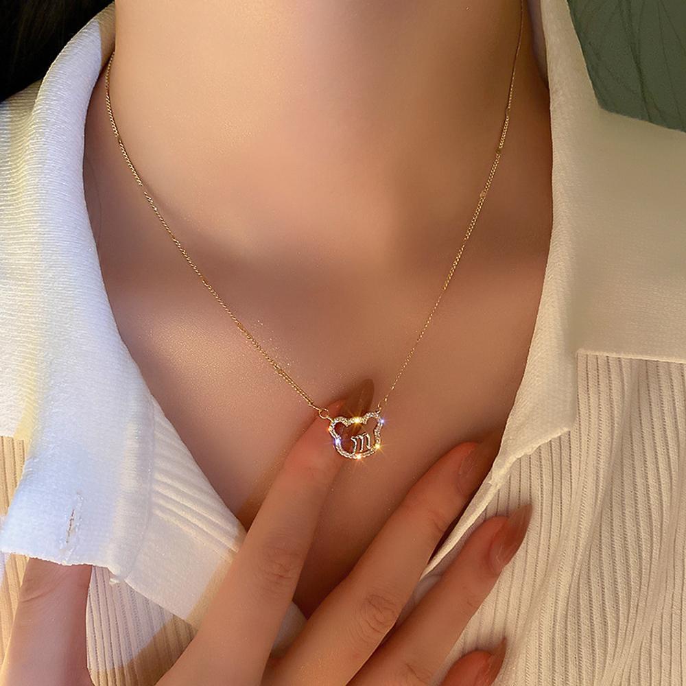 Vòng cổ Mặt Hình Gấu Thời Trang Cho Nữ