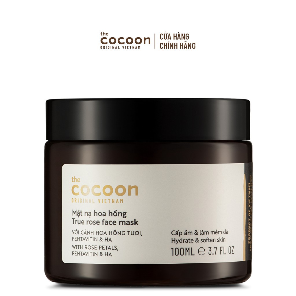 {Hũ Lớn 100ml} Mặt Nạ Hoa Hồng Cocoon 100ml cấp ẩm, làm da mịn màng, bảo vệ da (Cocoon Hà Nội - MCO018)