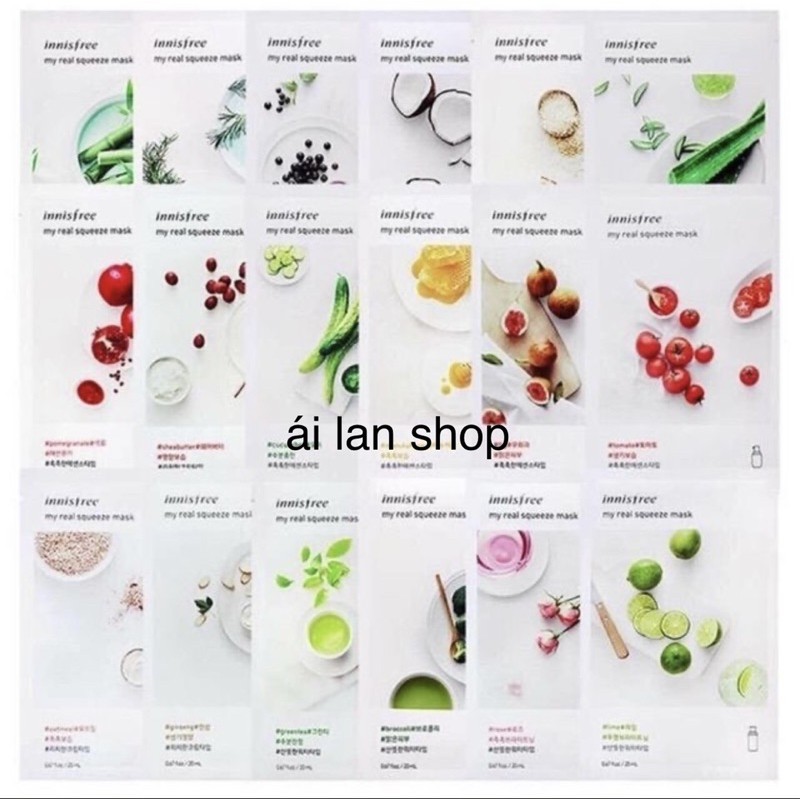 Mặt Nạ Innisfree 18 Vị
