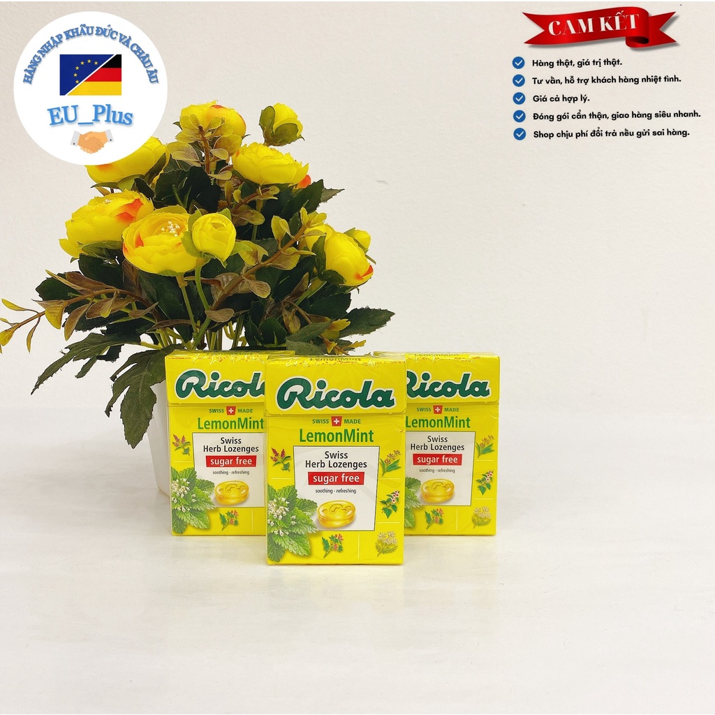 Kẹo ngậm ho thảo mộc Ricola 250g / hộp nhỏ 40g - Đức đủ vị
