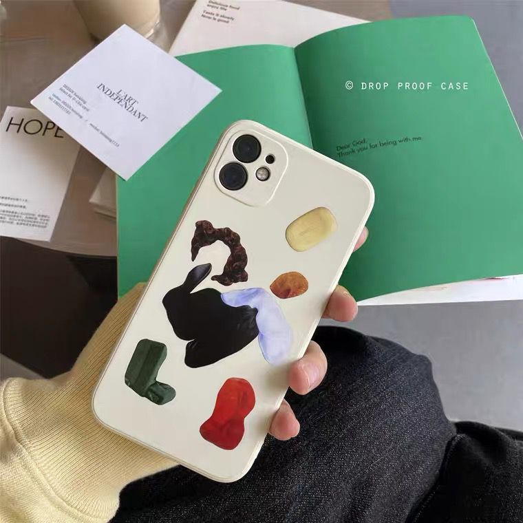 Ốp Lưng collage art ốp cạnh vuông ốp iphone 6/6plus/6s/6s plus/6/7/7plus/8/8plus/x/xs/xs max/11 12 13 pro max