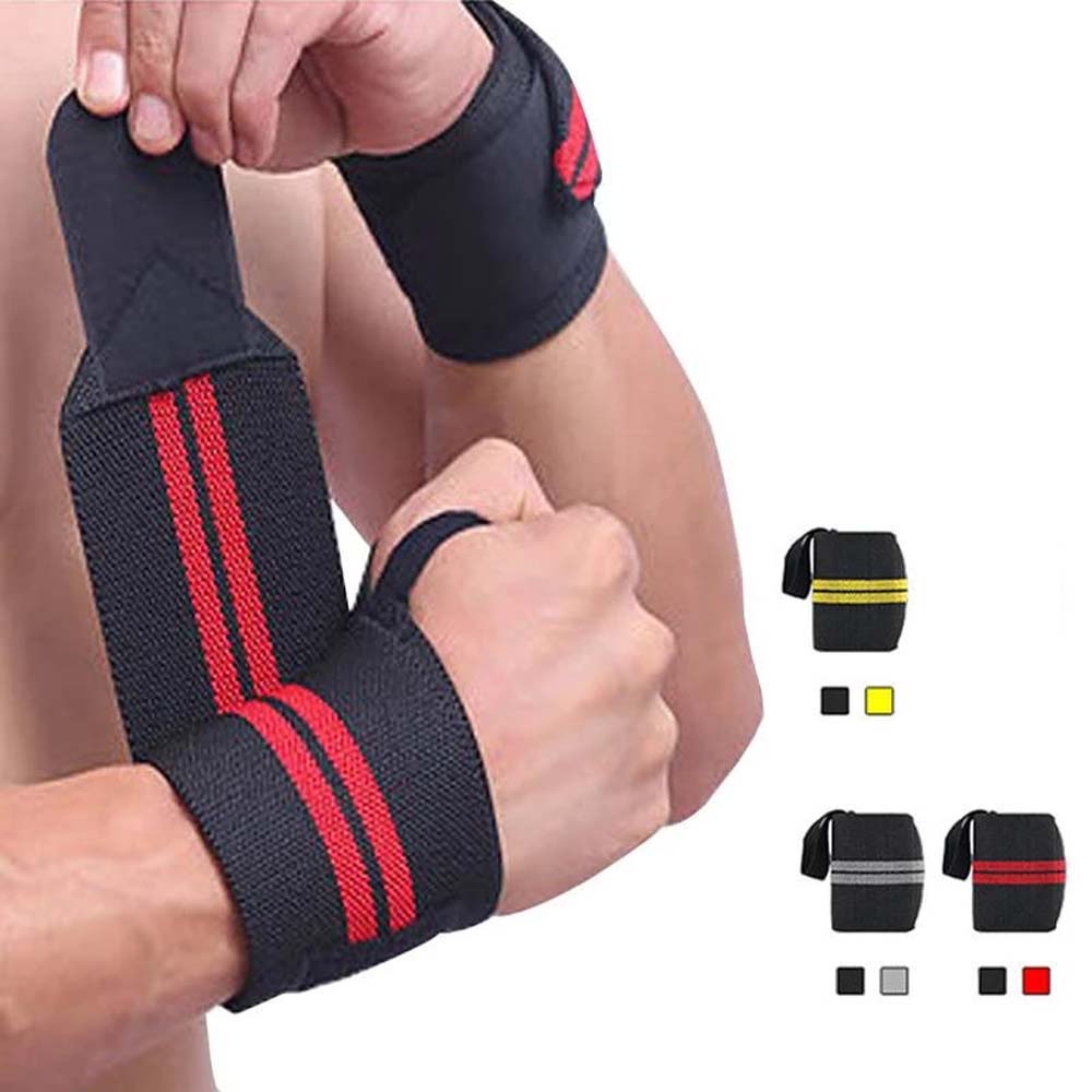 Aaron1 Băng Quấn Cổ Tay Co Giãn Có Thể Điều Chỉnh Bảo Vệ An Toàn Khi Nâng Tạ / Tập Gym / Thể Hình 3 Màu Tùy Chọn