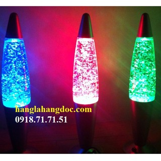 Đèn đối lưu lava ngôi sao lục giác dạ quang (Glitter Lamp) big size 41cm