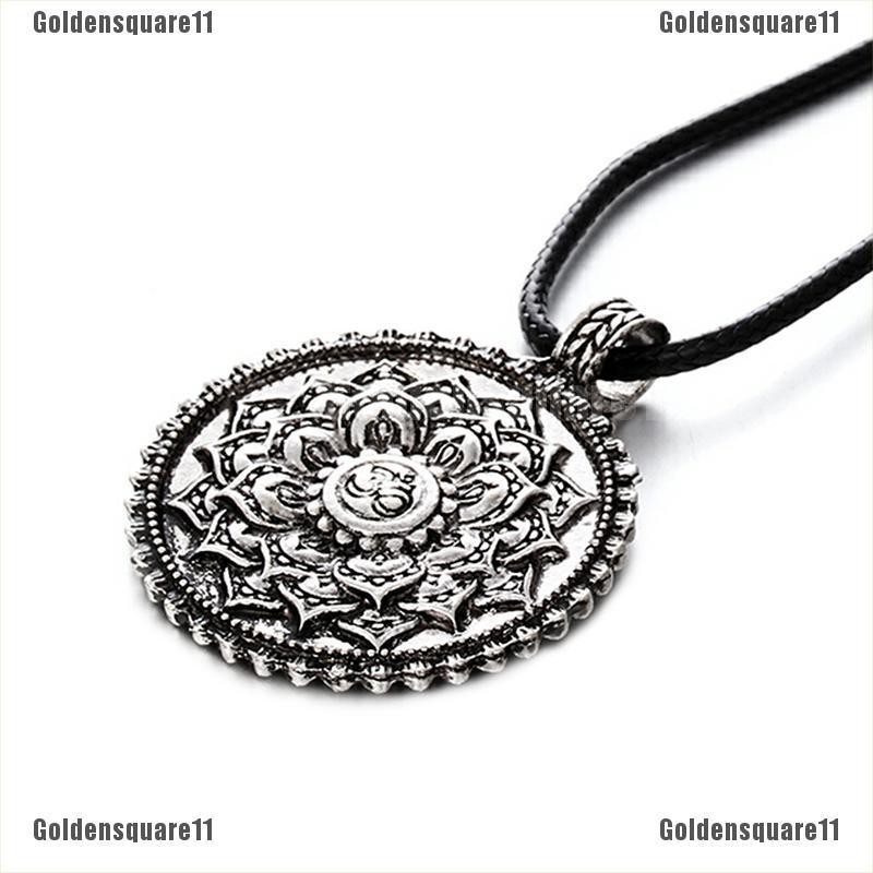 [Golds] Vòng Cổ Bùa Hộ Mệnh Tập Yoga Mặt Hoa Sen Mandala