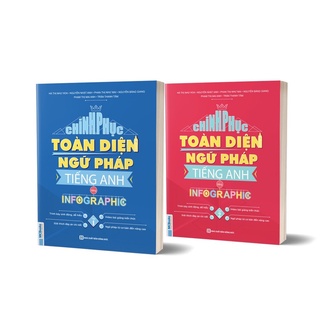 Sách Chinh Phục Toàn Diện Ngữ Pháp Tiếng Anh Bằng Infographic (1 bộ 2 cuốn)