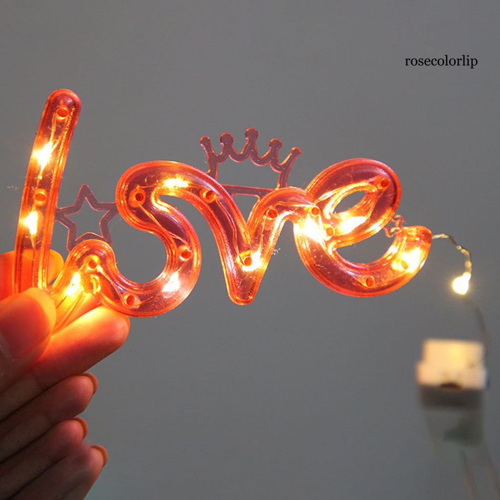 RC Rèm Cửa Đèn Led Chữ "Love"