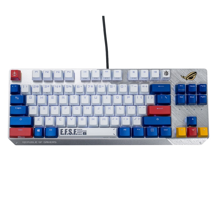 Bàn phím asus rog strix scope tkl gundam edition cơ bluetooth máy tính laptop không dây giá rẻ gaming red blue switch