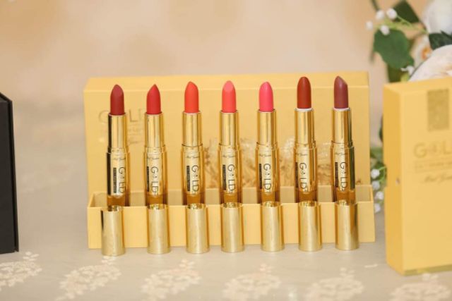 Bộ đôi trang điểm thần thánh kem nền BB stick + son Gold 2 đầu | BigBuy360 - bigbuy360.vn