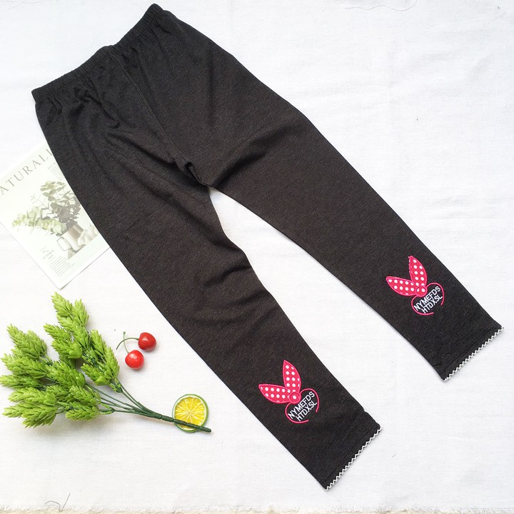 Quần legging dài bé gái từ 26-46kg thun cotton 4 chiều - QG17