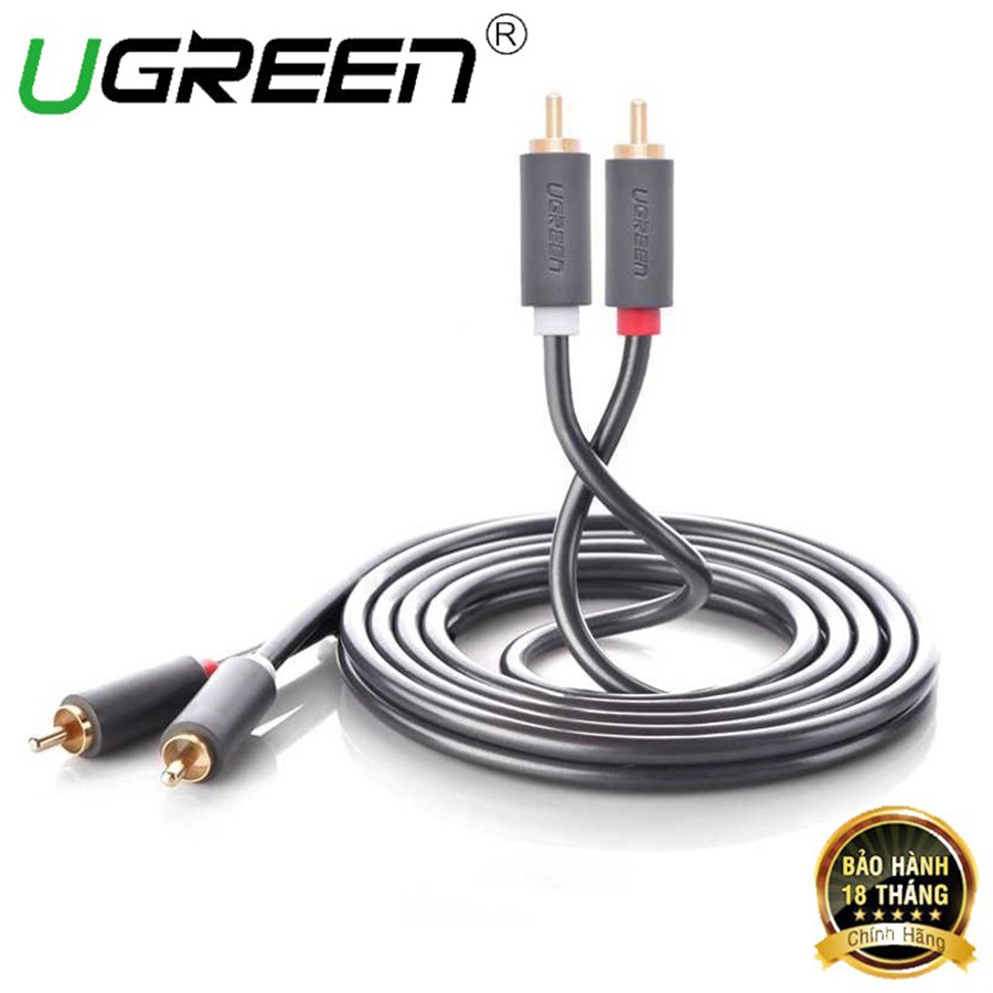 Cáp âm thanh 2 đầu hoa sen Ugreen 10517 dài 1,5m chính hãng - HapuStore