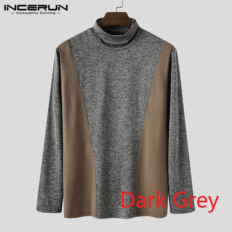 Áo INCERUN Tay Dài Cổ Cao Phong Cách Cá Tính Thời Trang Nam | BigBuy360 - bigbuy360.vn
