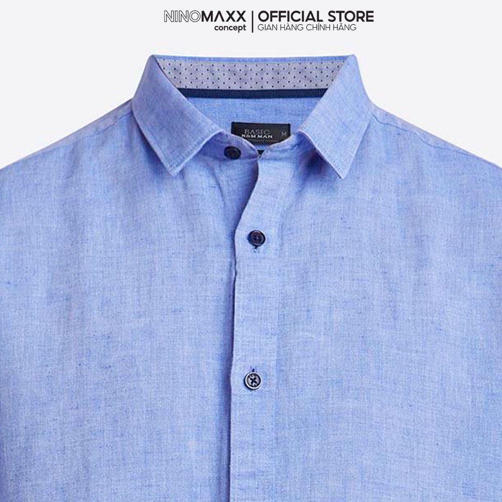 N&M Áo Sơ Mi Nam Basic tay dài công sở regular fit 1902029