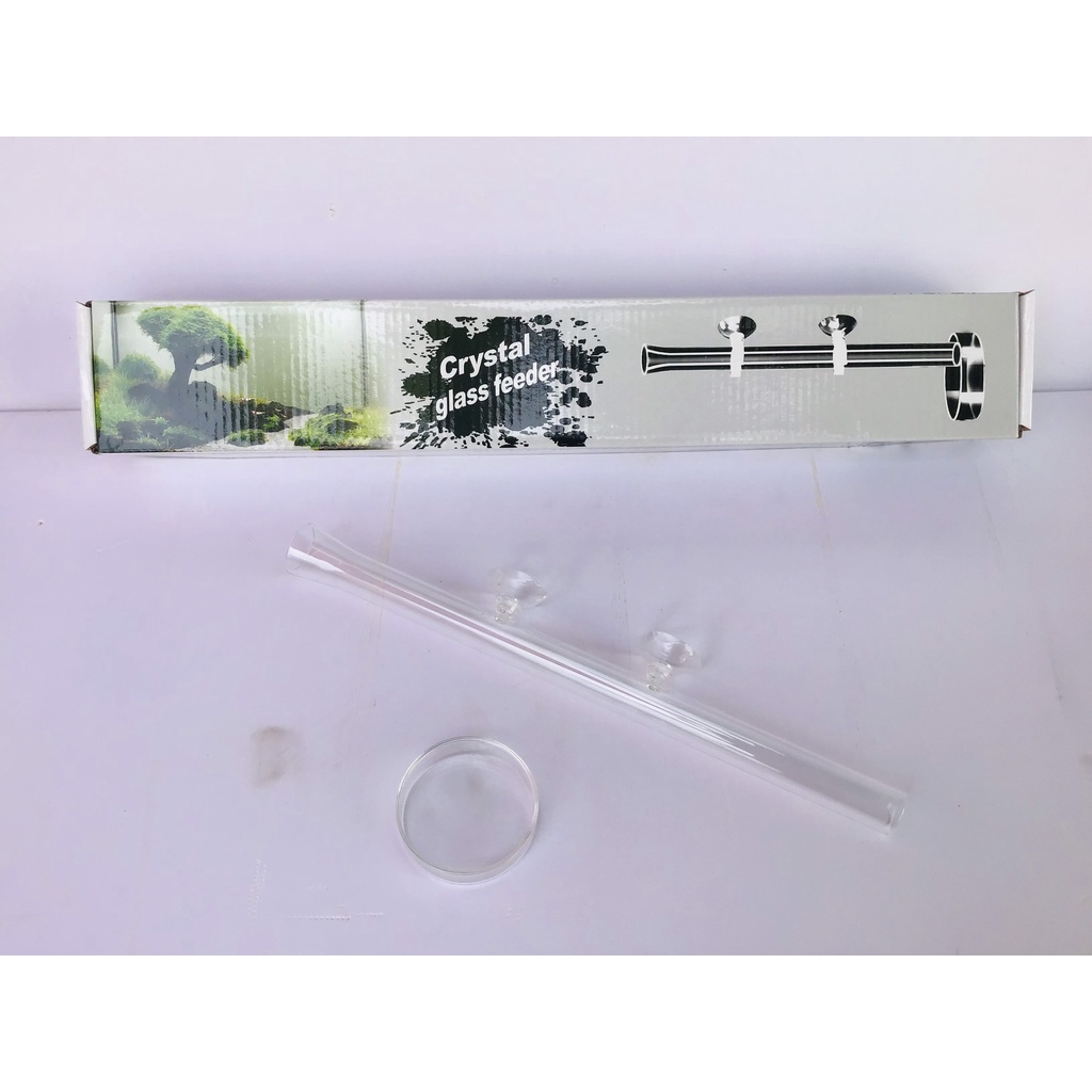 Bộ Chén Ống Tép Thuỷ Tinh Dài 25 30 cmI Phụ Kiện Cho Cá - Tép Ăn-