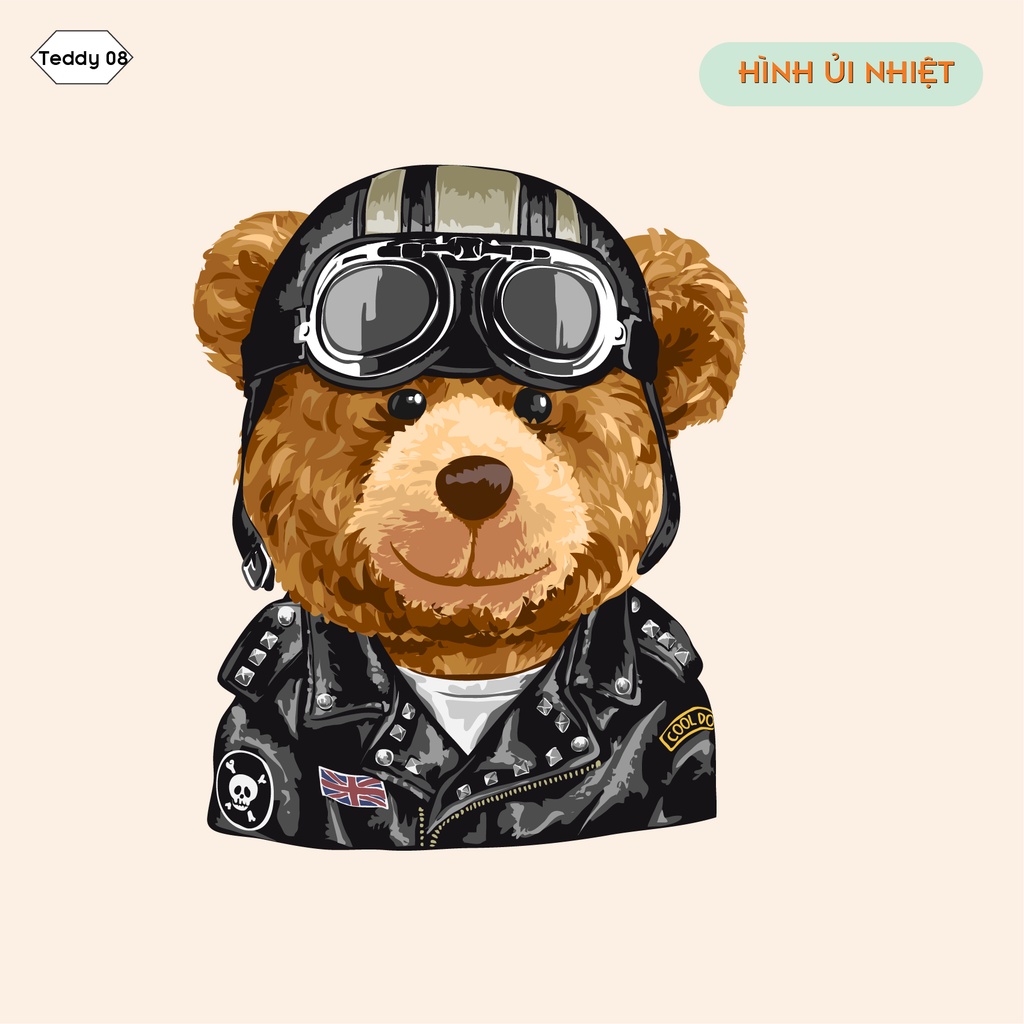 HÌNH ỦI NHIỆT - DECAL ỦI ÁO HÌNH GẤU TEDDY