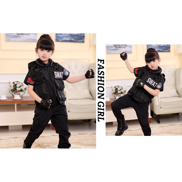 Set đồng phục hóa trang cảnh sát quân đội cho bé